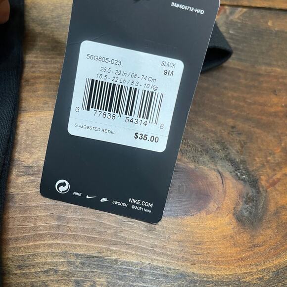 Nike Baby Hooded Coverall Black White Swoosh Logo 1-Piece Baby Size 9M Unisex - Picture 7 of 7